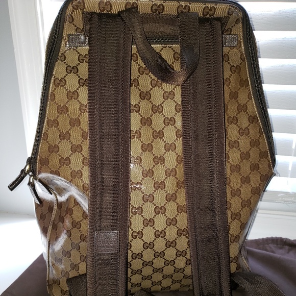 Authentic Gucci Crystal Monogram Backpack - Picture 5 of 6